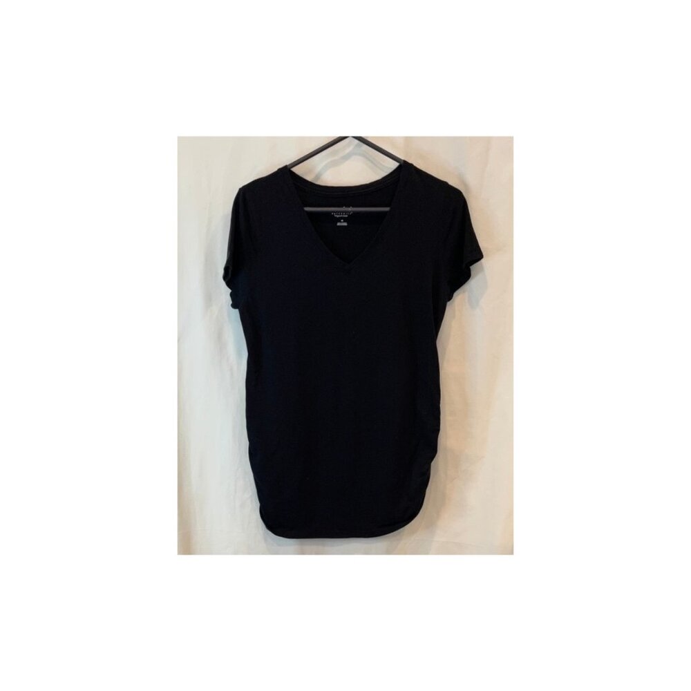 Women’s Black Maternity V-Neck Top